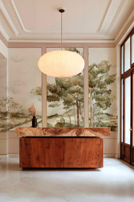 Coordonné Mural Damaskus View - Peach