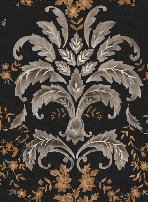 Coordonné Wallpaper French Damask - Onyx