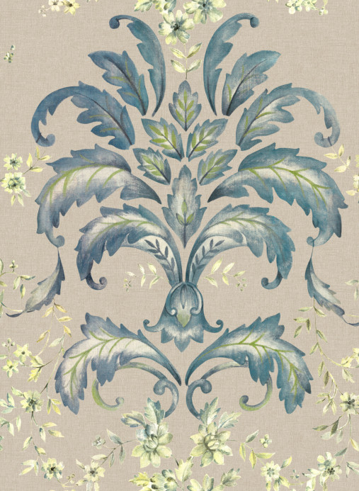 Coordonné Tapete French Damask - Sapphire