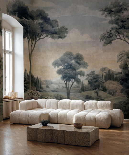 Coordonné Wandbild Silk Route - Sapphire