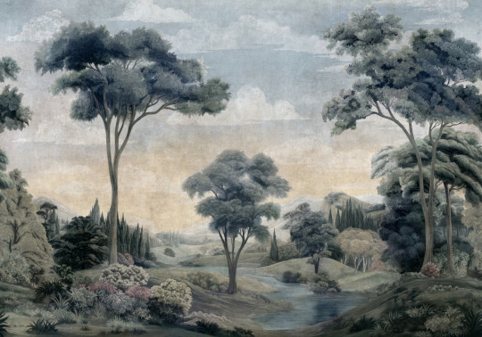 Coordonné Wandbild Silk Route - Sapphire