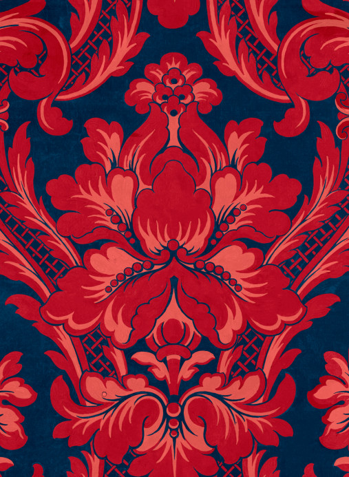Coordonné Carta da parati Venetian Damask - Vermilion