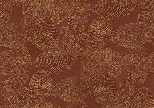 Coordonne Papier peint Rif Relief - Burgundy