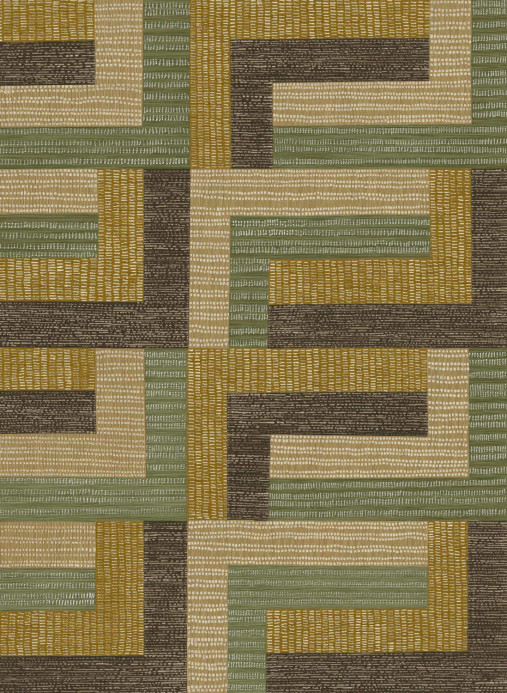 Coordonne Papier peint Henna Art - Sage