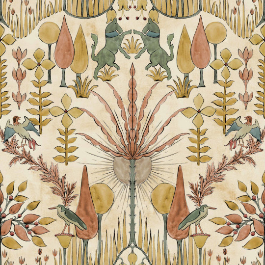 Coordonne Papier peint Oasis Villa - Sand