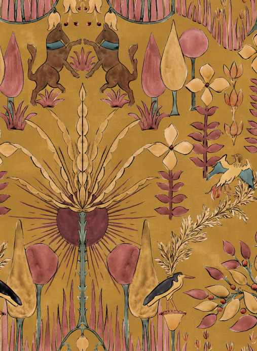 Coordonne Wallpaper Oasis Villa - Curry