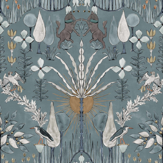 Coordonne Wallpaper Oasis Villa - Sky