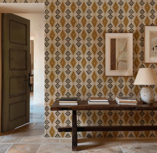 Coordonne Papier peint Beldi Rugs - Curry