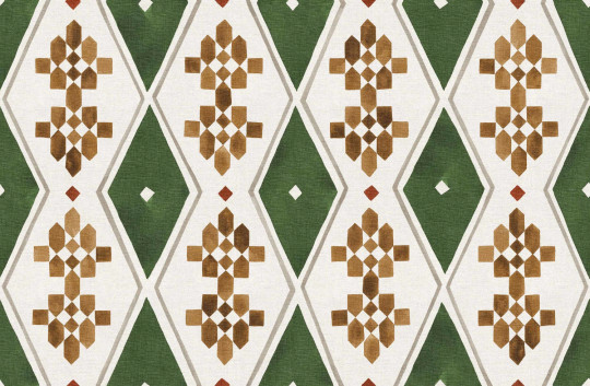 Coordonne Carta da parati Beldi Rugs - Leaves