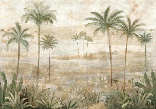 Coordonne Carta da parati panoramica Draa Palms - Leaves