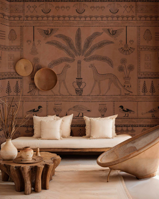 Coordonne Carta da parati panoramica Asni Valley - Clay