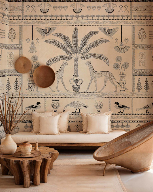 Coordonne Carta da parati panoramica Asni Valley Bamboo - Cotton