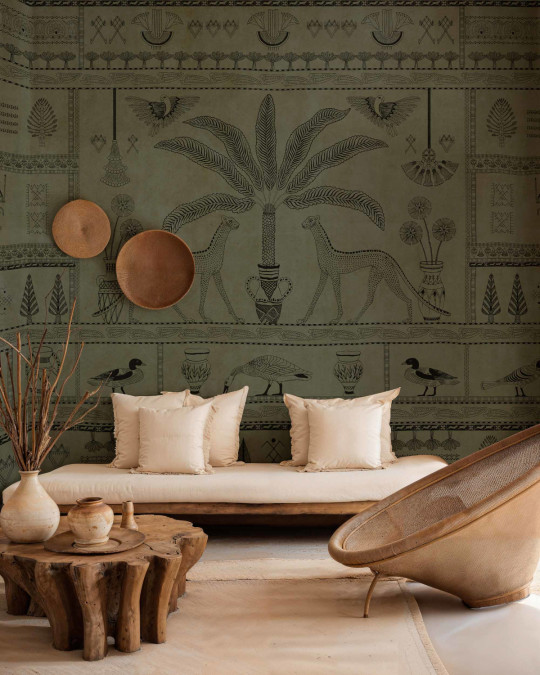 Coordonne Mural Asni Valley Bamboo - Leaves