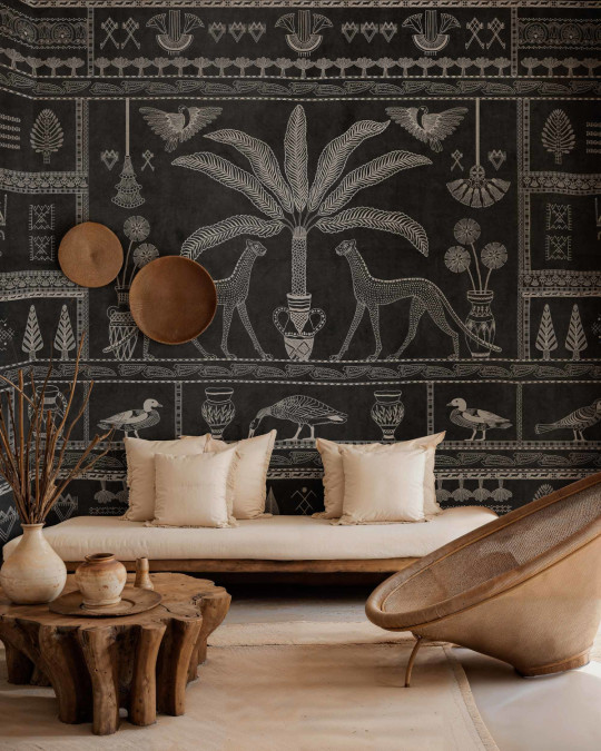 Coordonne Carta da parati panoramica Asni Valley Bamboo - Night