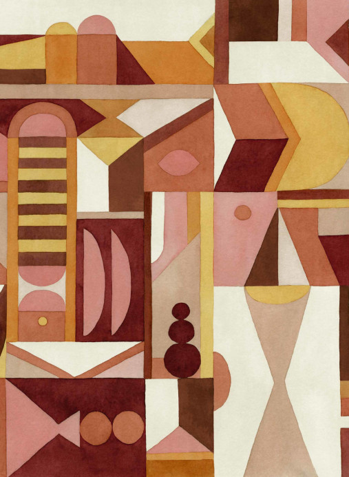 Coordonne Mural Amasigh Pottery Bamboo - Rose