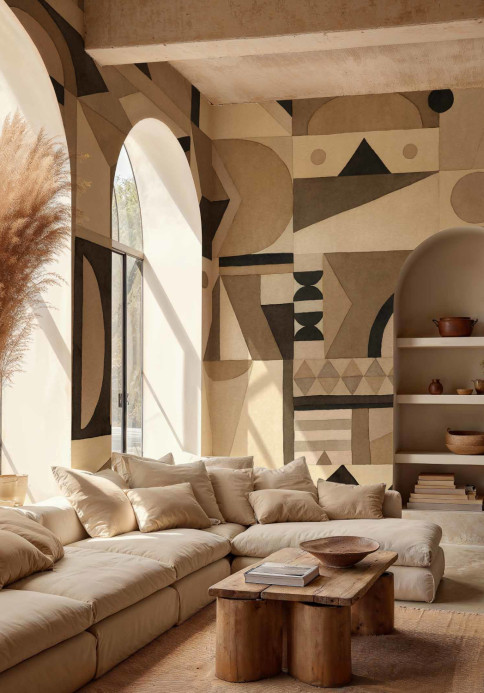 Coordonne Mural Amasigh Pottery Bamboo - Sand