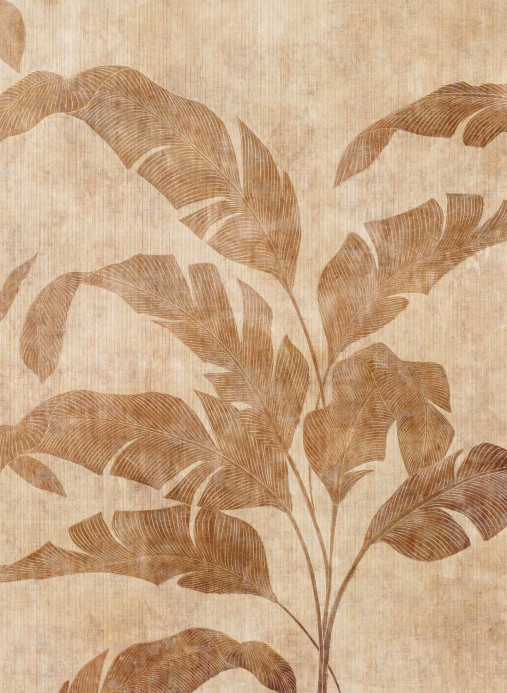 Coordonne Papier peint panoramique Leaves Shadow Bamboo - Camel