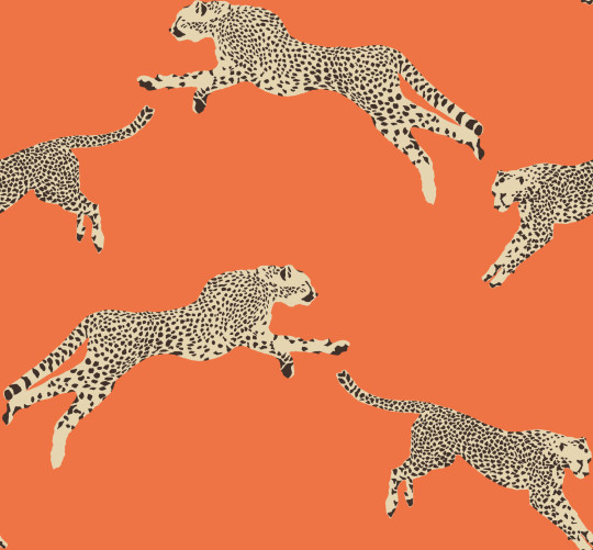 Jannelli & Volpi Tapete Leaping Cheetah - 26017
