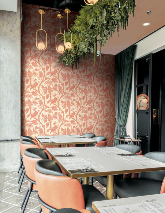 Jannelli & Volpi Wallpaper Balinese Peacock