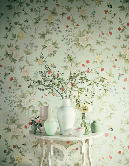 Jannelli & Volpi Wallpaper Luoyang Garden Grasscloth