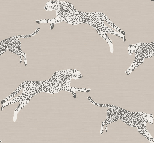 Jannelli & Volpi Tapete Leaping Cheetah Grasscloth - 26023