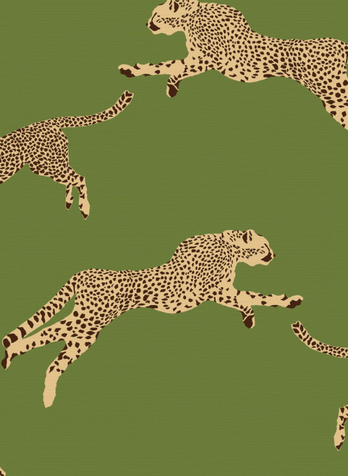 Jannelli & Volpi Tapete Leaping Cheetah Grasscloth - 26024