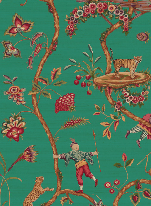 Jannelli & Volpi Wallpaper Chinoise Exotique Silk - 26029