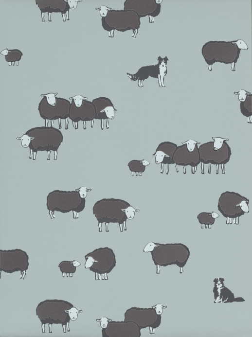 Little Greene Tapete Nip & Lassie - Celestial Blue