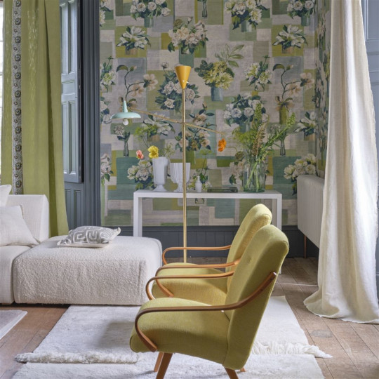 Designers Guild Tapete Celadon Vase Grasscloth