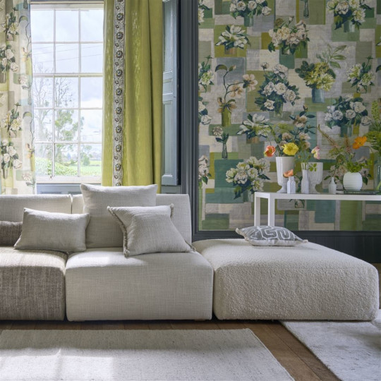 Designers Guild Tapete Celadon Vase Grasscloth