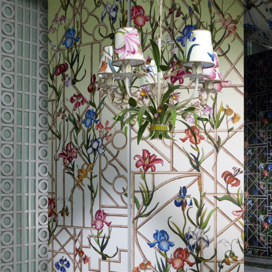 Christian Lacroix Tapete Fretwork Garden Panoramic - Citron