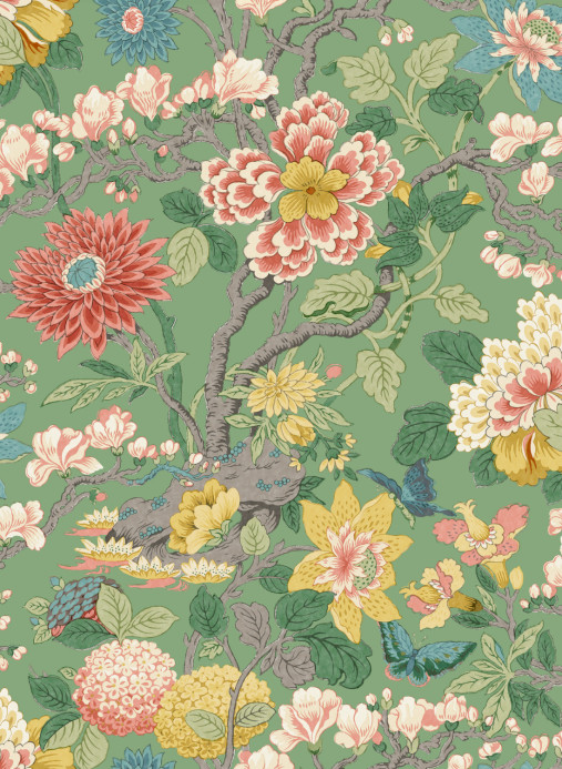 GP & J Baker Tapete Little Magnolia - Emerald