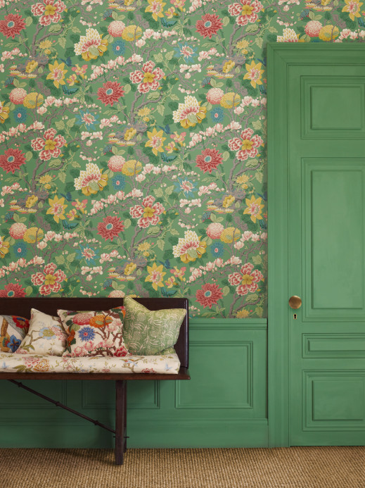 GP & J Baker Tapete Little Magnolia - Emerald