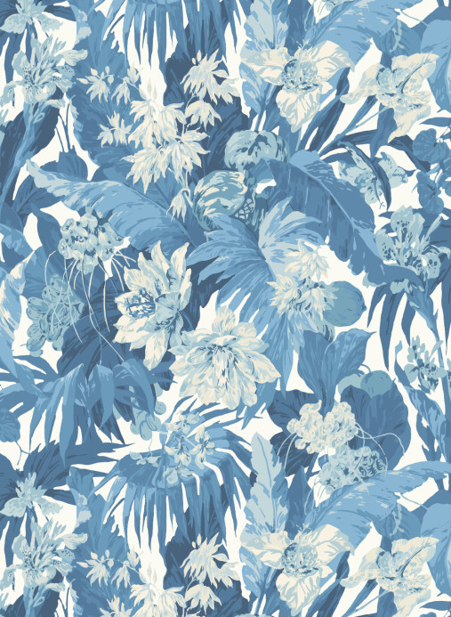 GP & J Baker Tapete Tropical Floral - Blue