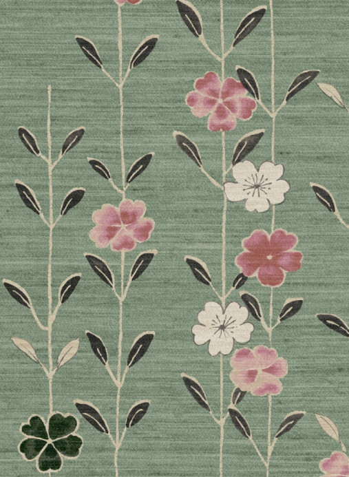 Lewis & Wood Tapete Blossom - Peony Jade