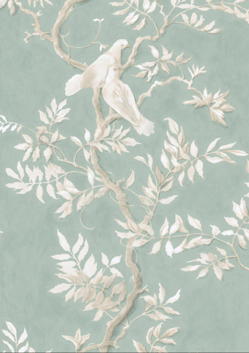 Lewis & Wood Tapete Doves - Aquamarine