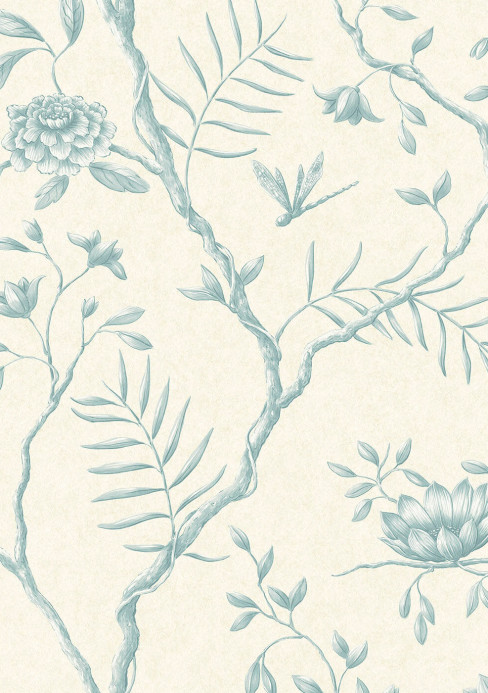 Lewis & Wood Carta da parati Jasper Peony - Aqua
