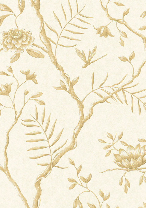 Lewis & Wood Tapete Jasper Peony - Buttermilk Reverse