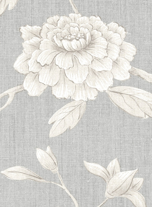 Lewis & Wood Papier peint Jasper Peony - Cashmere