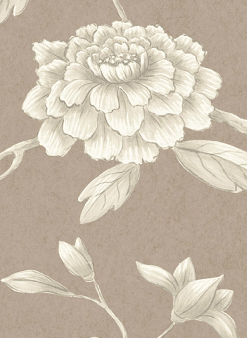 Lewis & Wood Tapete Jasper Peony - Cocoa Rose