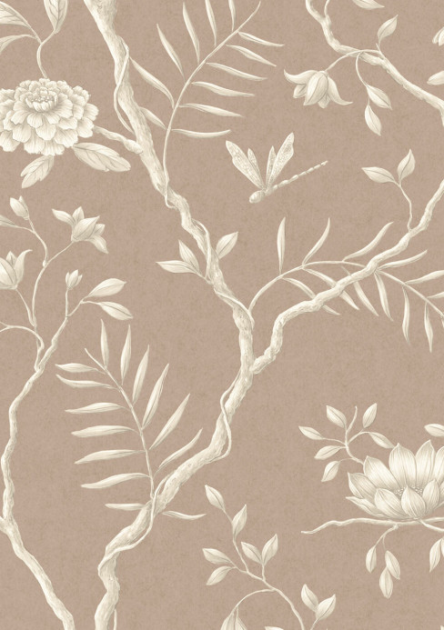 Lewis & Wood Tapete Jasper Peony - Cocoa Rose