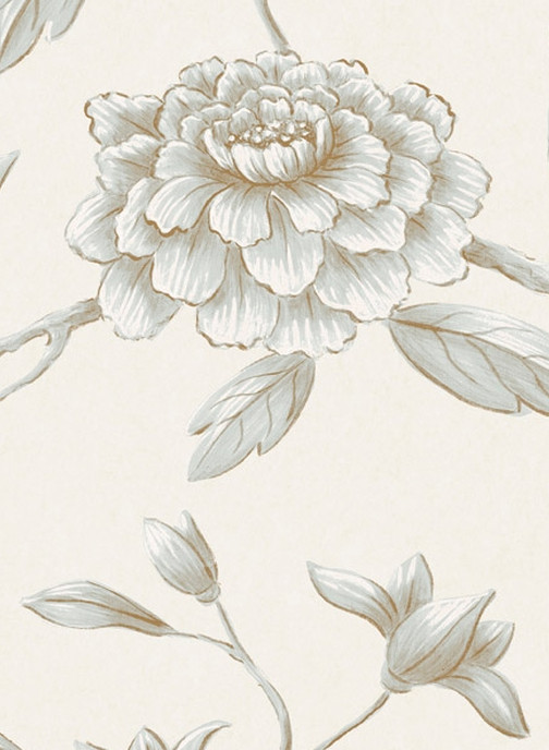 Lewis & Wood Tapete Jasper Peony - Eucalyptus