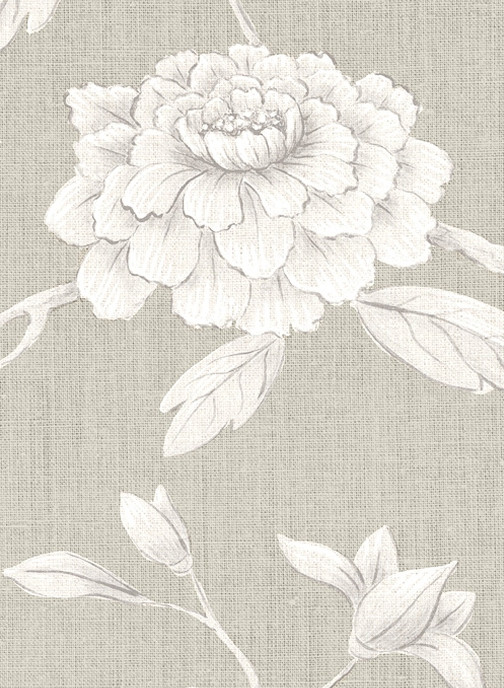 Lewis & Wood Carta da parati Jasper Peony - Flax