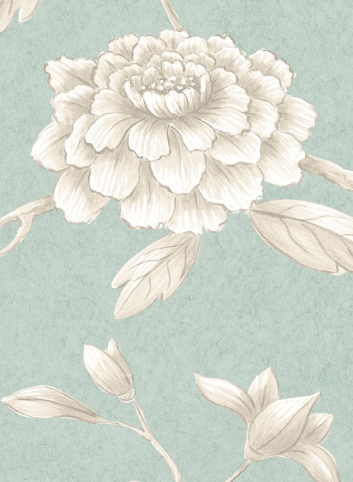 Lewis & Wood Tapete Jasper Peony - Green Glaze
