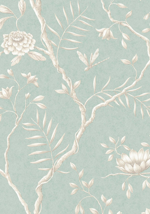 Lewis & Wood Tapete Jasper Peony - Green Glaze