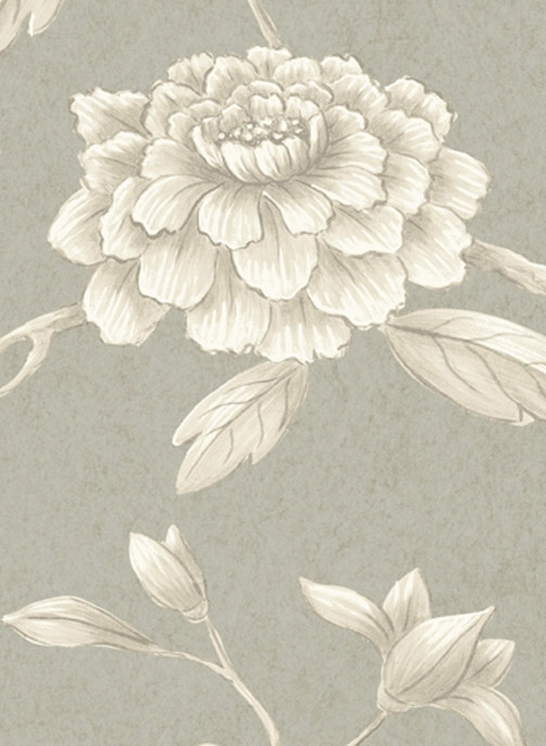 Lewis & Wood Carta da parati Jasper Peony - Pumice