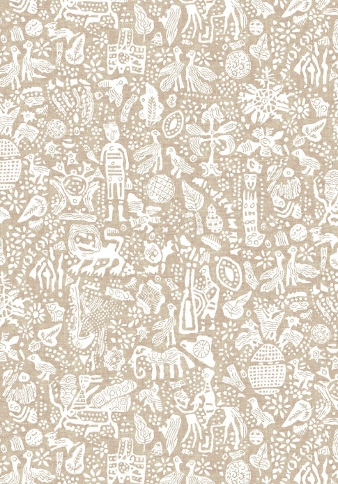 Lewis & Wood Tapete Minna Maze - Raffia