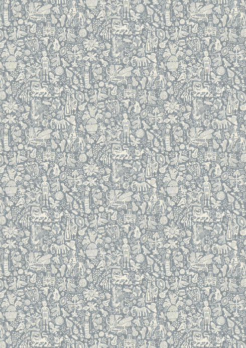 Lewis & Wood Tapete Minna Maze - Smoke