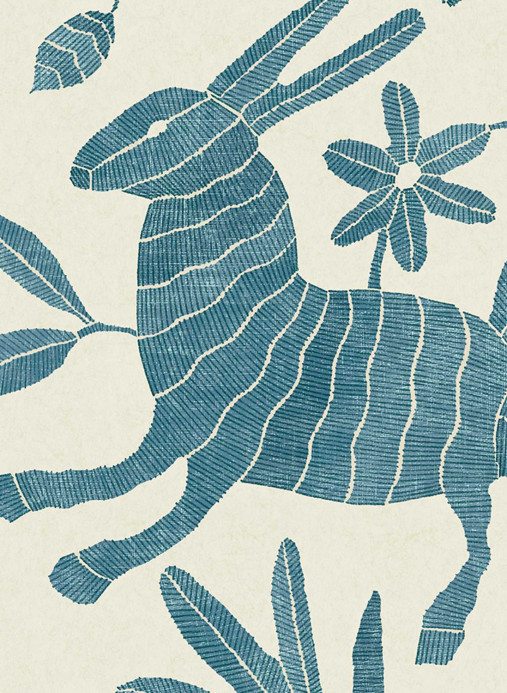 Lewis & Wood Tapete Otomi - Bluebird