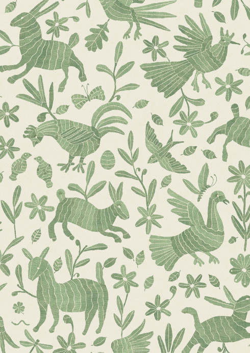 Lewis & Wood Tapete Otomi - Leafy